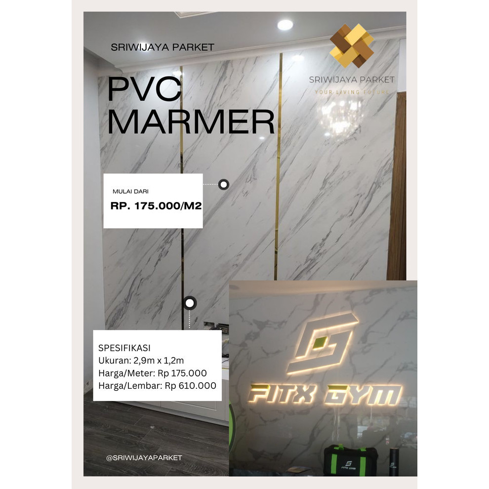 Pvc Marmer Vinyl Marmer Dekorasi Dinding