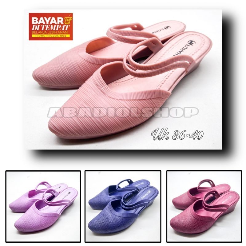 FUHAHA - SANDAL SLIP ON FUHAHA FH-718 WANITA TERBARU / SANDAL SELOP FUHAHA WANITA TERMURAH UK 36-40 