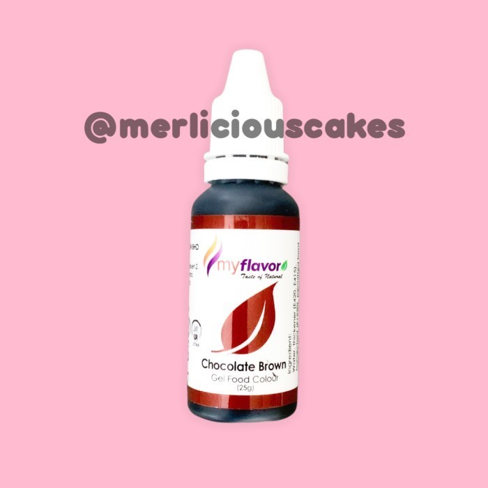 

Chocolate Brown Gel My Flavor Food Color Food Colour Pewarna Makanan