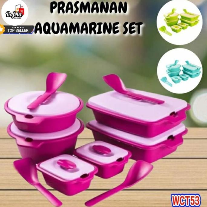 PRASMANAN AQUAMARINE SET - WCT53 - PRASMANAN SERVING SET PLASTIK