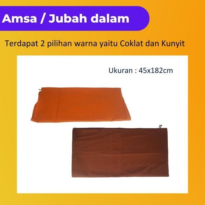 Jubah Dalam Sarung Bhante Bhikku Theravada Civara Thailand Katun Asli