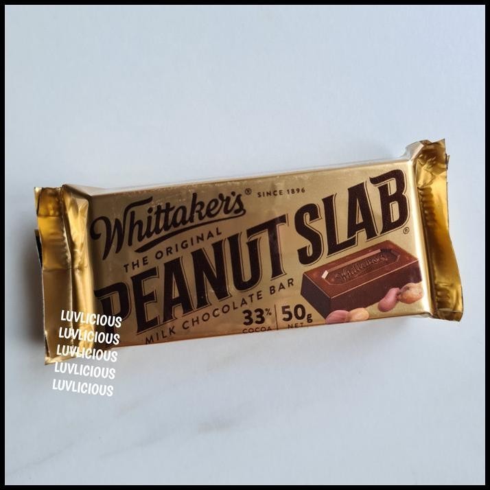 

Whittaker Whittakers Whittaker'S Peanut Slab Milk Chocolate Bar Coklat