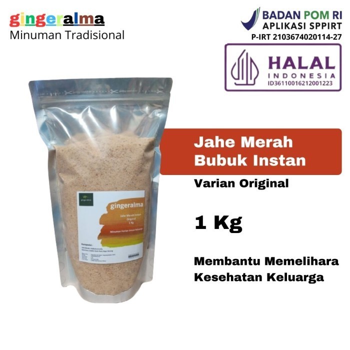 

Wedang Jahe Merah 1 Kg Numan Tradisional Varian Gingeralma