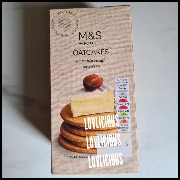

M&S Mark Marks & And Spencer Crumbly Rough Oatcakes Oat Cakes Biscuit