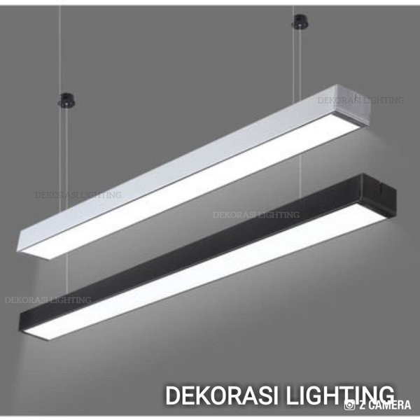 Lampu gantung led lampu plafon led office hanging lamp lampu panjang led