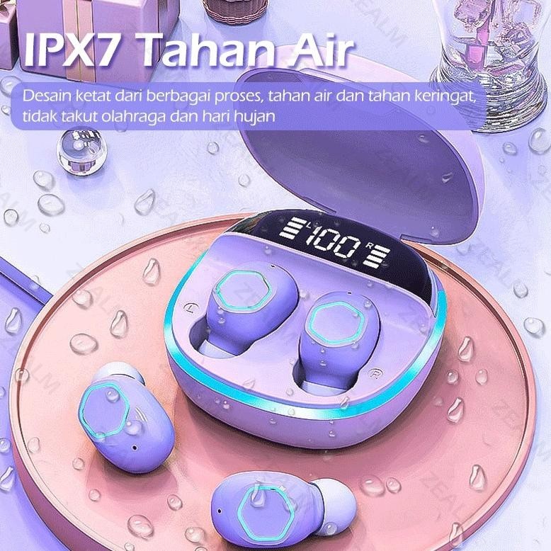 M13 MACARON HEADSET BLUETOOTH TWS WITH MIC BREATHING LIGHT CASE LED DISPLAY SCREEN HANDSET BLUETOOTH