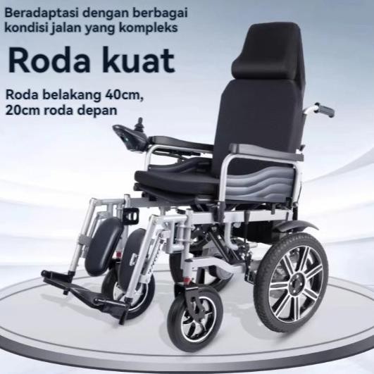 Furnibest Kursi Roda Elektrik Lipat Kursi Roda Listrik Traveling