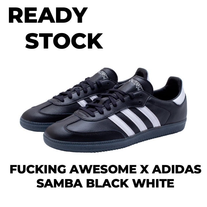 Sneakers Adidas Samba Black White Fucking Awesome