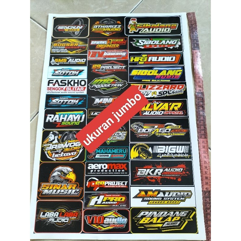 

Stiker Sound | Stiker 1 Lembar | Stiker Pack Ukuran 31cmx47cm