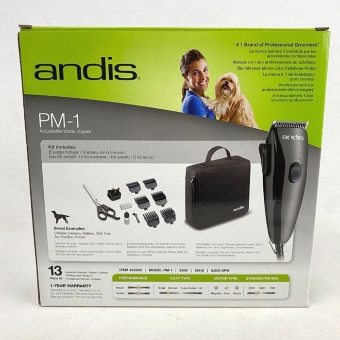 Andis Alat Cukur Pet Clipper Pm1 - Medium Duty Promo