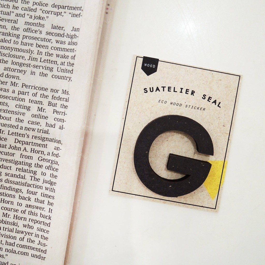 

SUATELIER Seal Eco wood sticker No. 1707 wood (G)