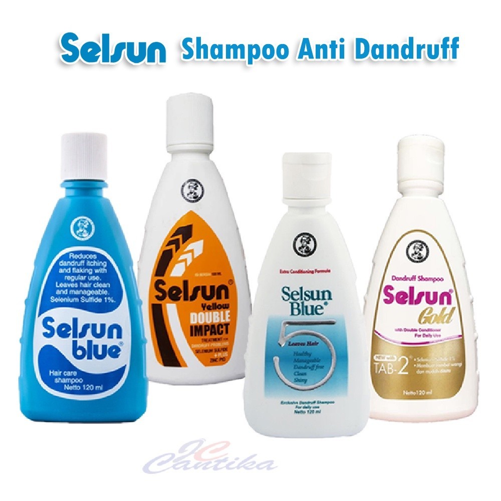 SHAMPO SELSUN BLUE DAN YELLOW/ SAMPO ANTI KETOMBE AMPUH