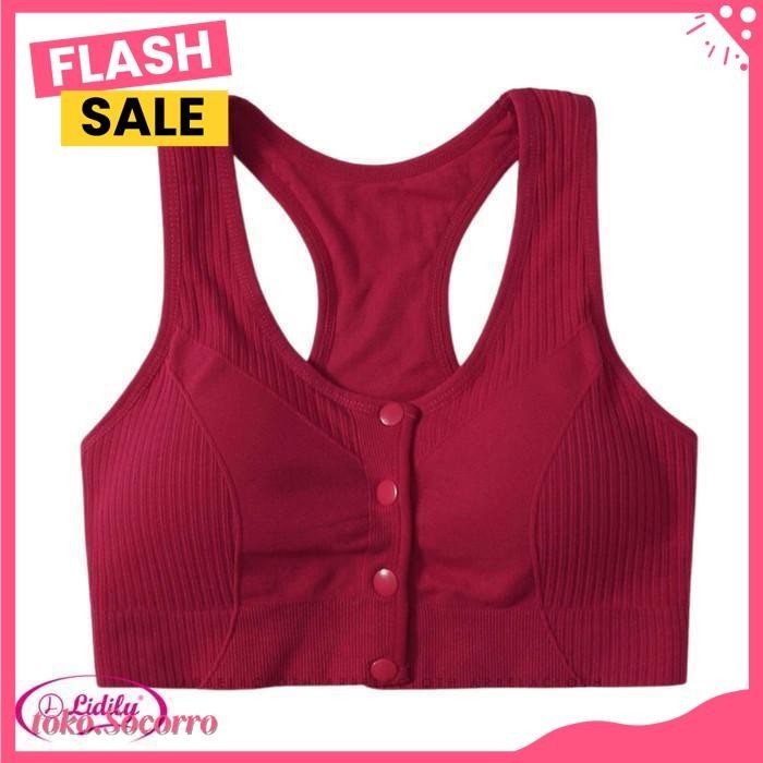 SPORT BRA | BH OLAHRAGA KANCING DEPAN BH SENAM YOGA JOGGING DIJAMIN GRATIS ONGKIR