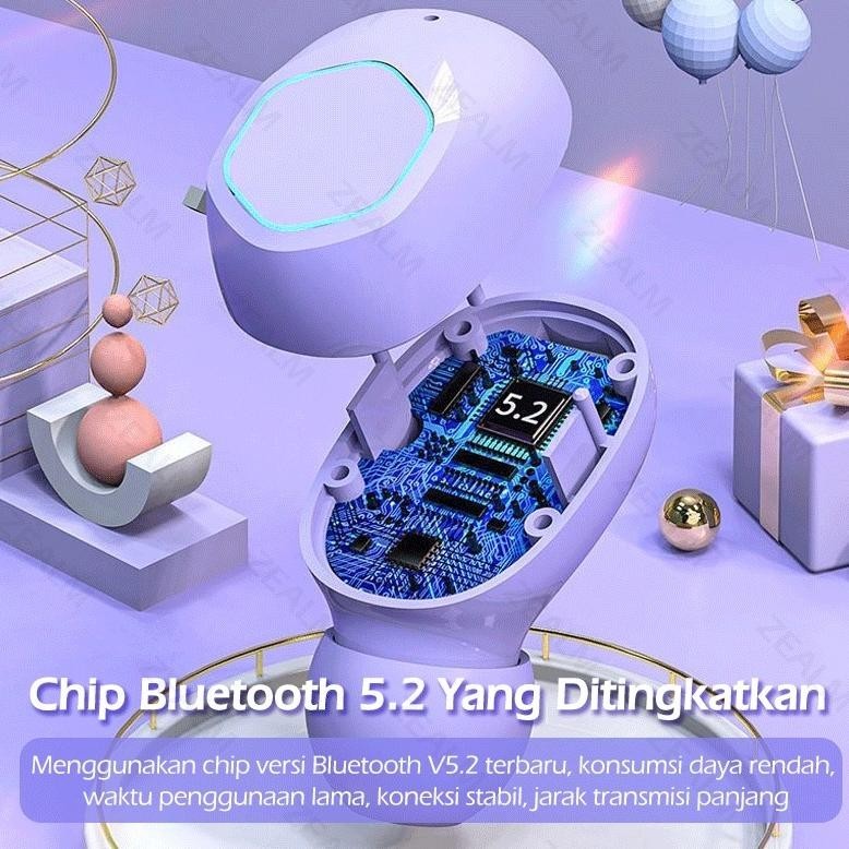 M13 MACARON HEADSET BLUETOOTH TWS WITH MIC BREATHING LIGHT CASE LED DISPLAY SCREEN HANDSET BLUETOOTH