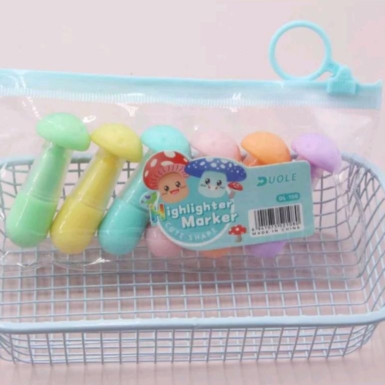 

Cod Ms Stabilo Lucu Bentuk Jamur 1 Set 6 Pcs Highlighter Promo Terbatas