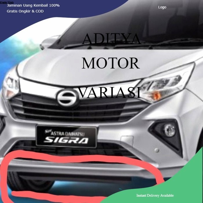 KARET SIL PLIT BUMPER DEPAN CALYA SIGRA ORIGINAL