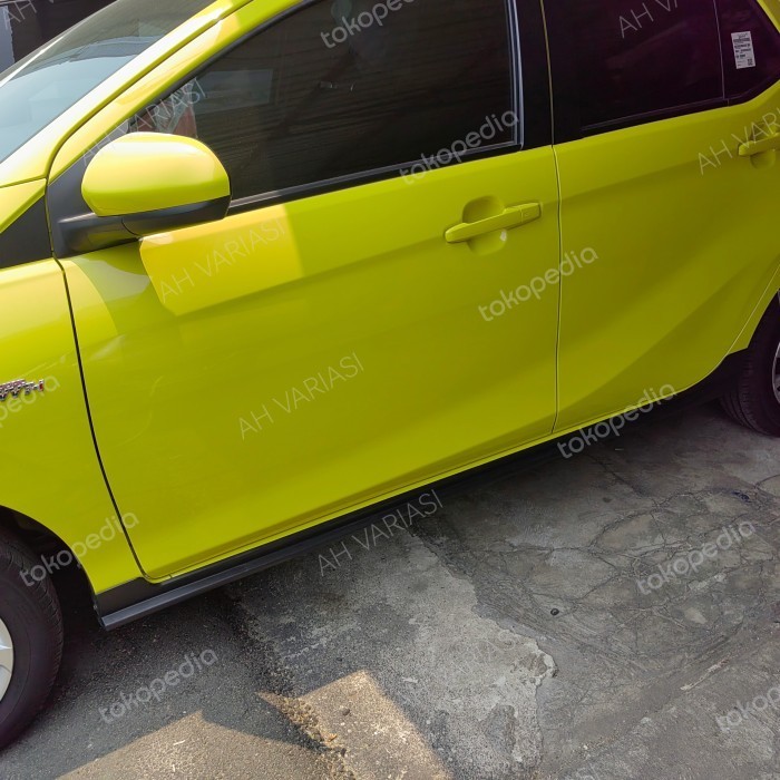 SIDE SKIRT BODYKIT SAMPING HITAM OTOPROJECT ALL NEW AGYA / AYLA 2023