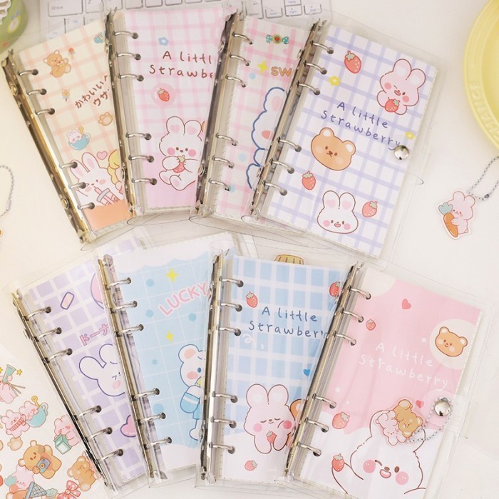 

Binder A6 Diary Book Korea style buku diary set isi 100 lembar Lucu