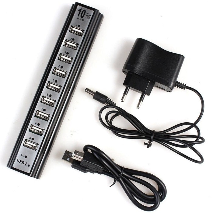 Usb Hub 10 Port /Usb Hub 10Port +Adaptor /Usb 2.0 Hub 10 Port +Adaptor