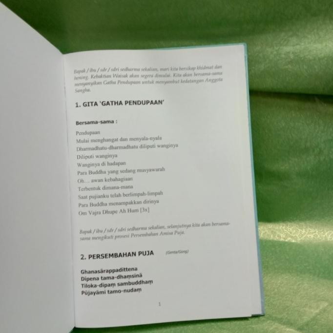 

BUKU PANDUAN PUJA WAISAK BS09