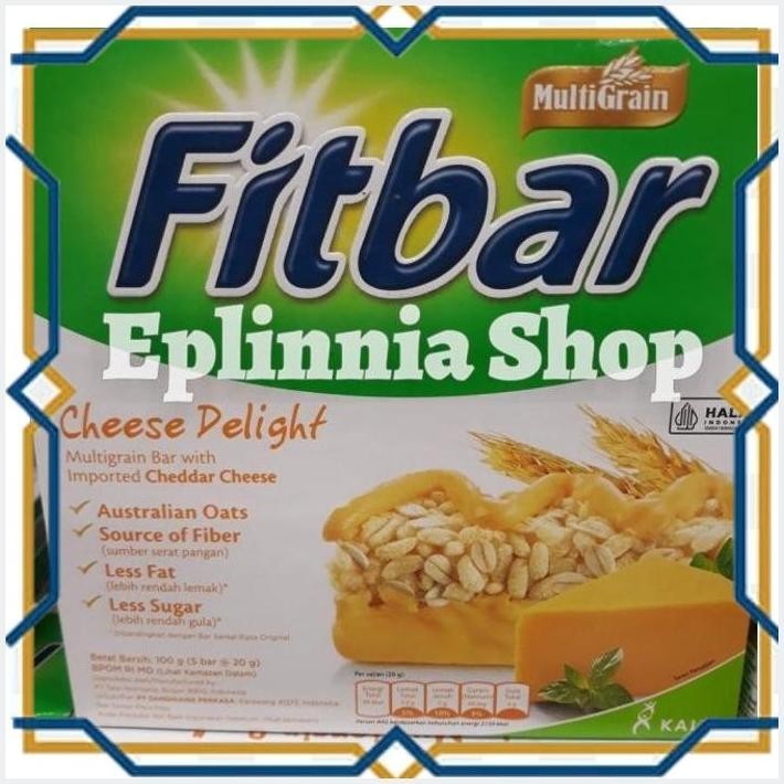 

[EPL] FITBAR FIT BAR MULTIGRAIN BAR CHEESE DELIGHT 100 GR