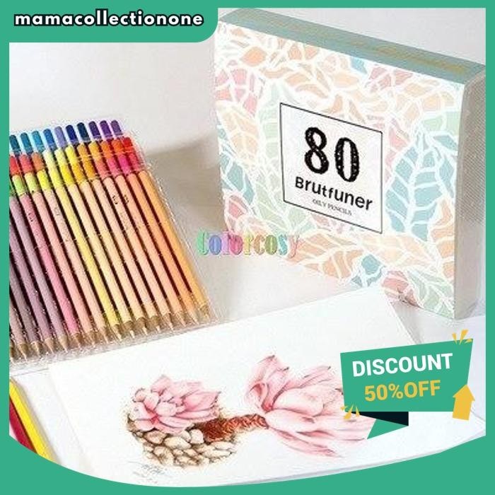 

BRUTFUNER 80 COLOR LIGHT COLOR OILY COLORED PENCIL SKETCH DRAWING TERBAIK