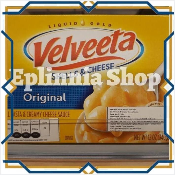 

[EPL] VELVEETA SHELLS & CREAMY CHEESE SAUCE ORIGINAL 340 GR - MAKARONI