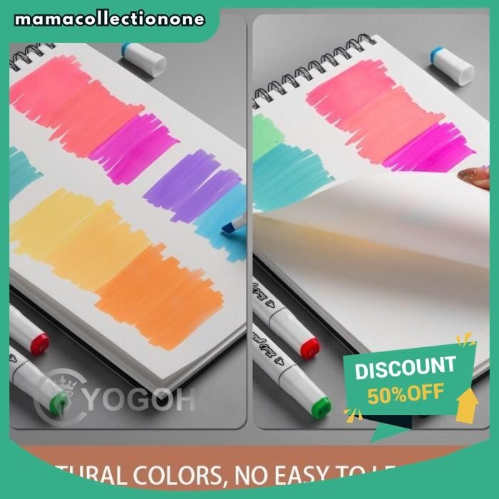 

MARKER PAD 50 SHEETS 130G PROFESSIONAL NO PENETRATION PAPER SKETCHBOOK PRODUK PILIHAN