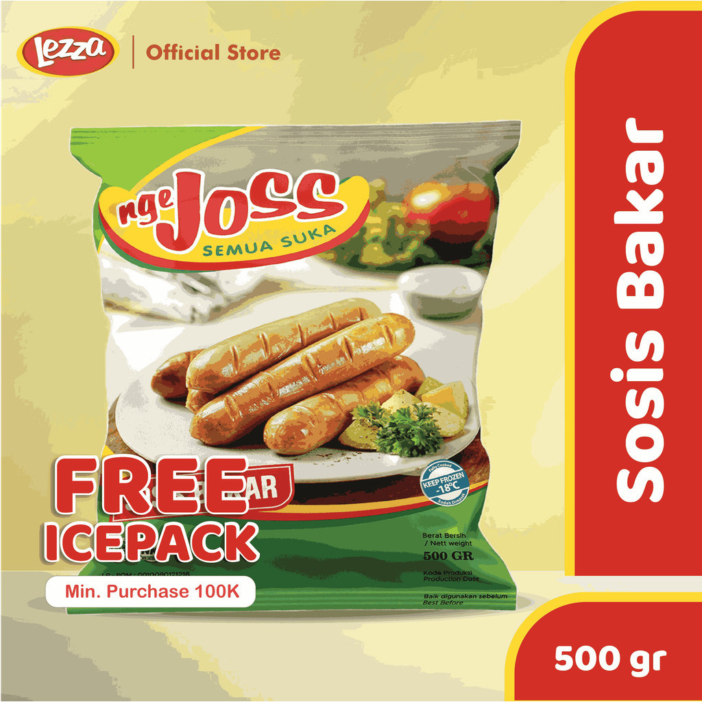 

NGEJOSS Sosis Bakar Frozen 500 Gr Isi 12