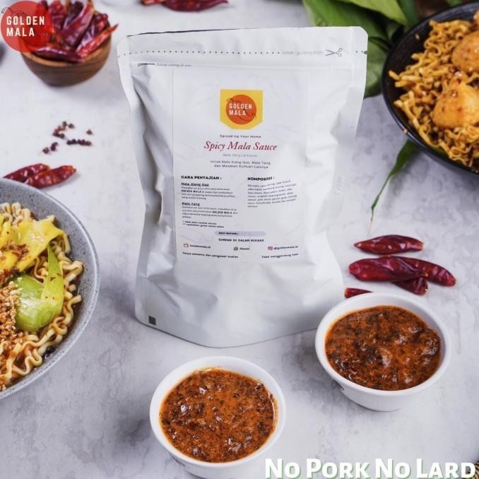 

HALAL Spicy Mala Sauce GOLDEN MALA - Bumbu Hotpot, Mala Xiang Guo/Tang TSS