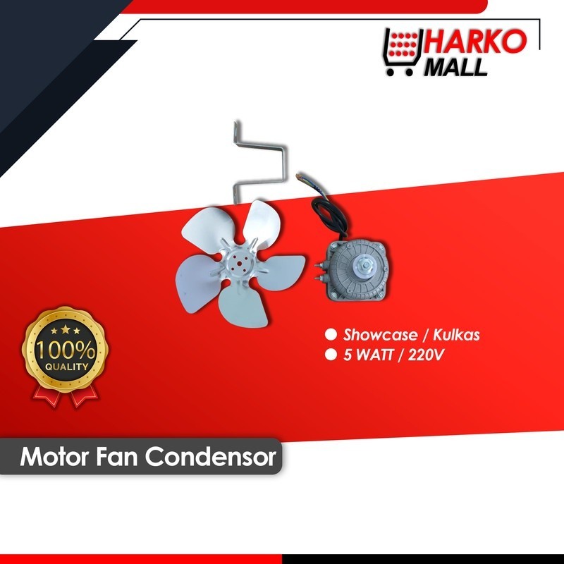 Dinamo Showcase Kondensor 5 Watt / Motor Fan Condensor + Kipas