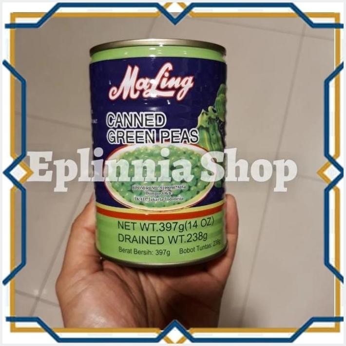 

[EPL] MALING CANNED GREEN PEAS 397 GR - KACANG POLONG DALAM AIR GARAM