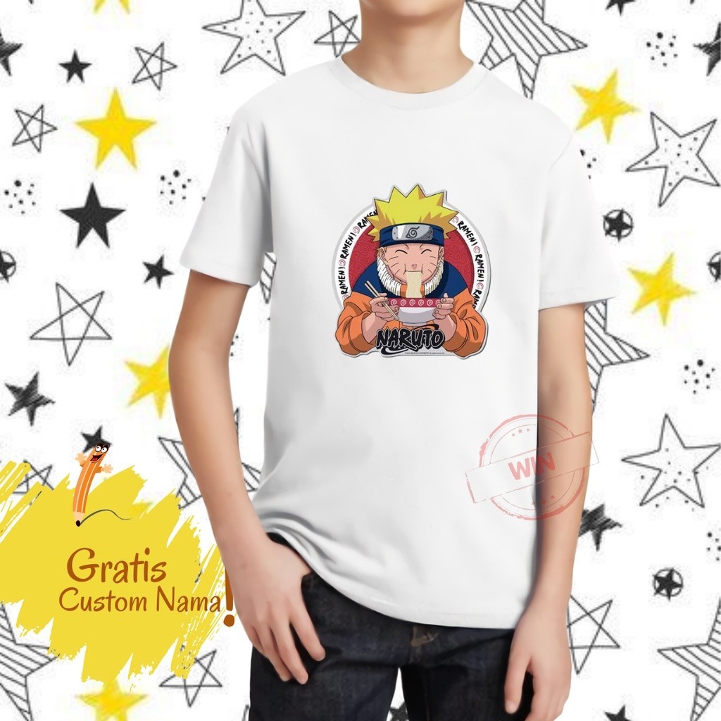 Baju Kaos COUPLE ANAK DAN NARUTO BANYAK MOTIF