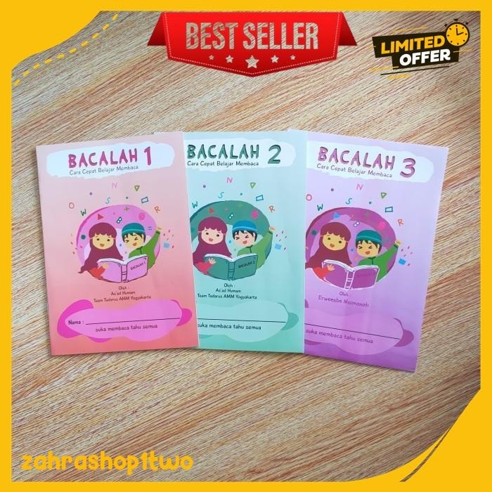 

BUKU ANAK BACALAH JILID 1-3, CARA CEPAT BELAJAR MEMBACA DIJAMIN GRATIS ONGKIR