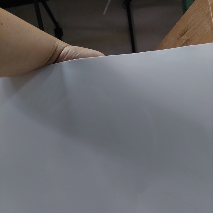 Fiber Pagar Polos Putih Susu Per Meter