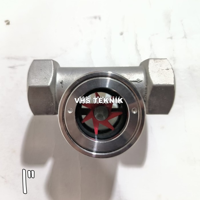 SIGHT GLASS FLOW INDICATOR 1 INCH STAINLESS STEEL