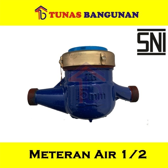 Meteran Air Miami Water Meter 1/2 " Bodi Besi