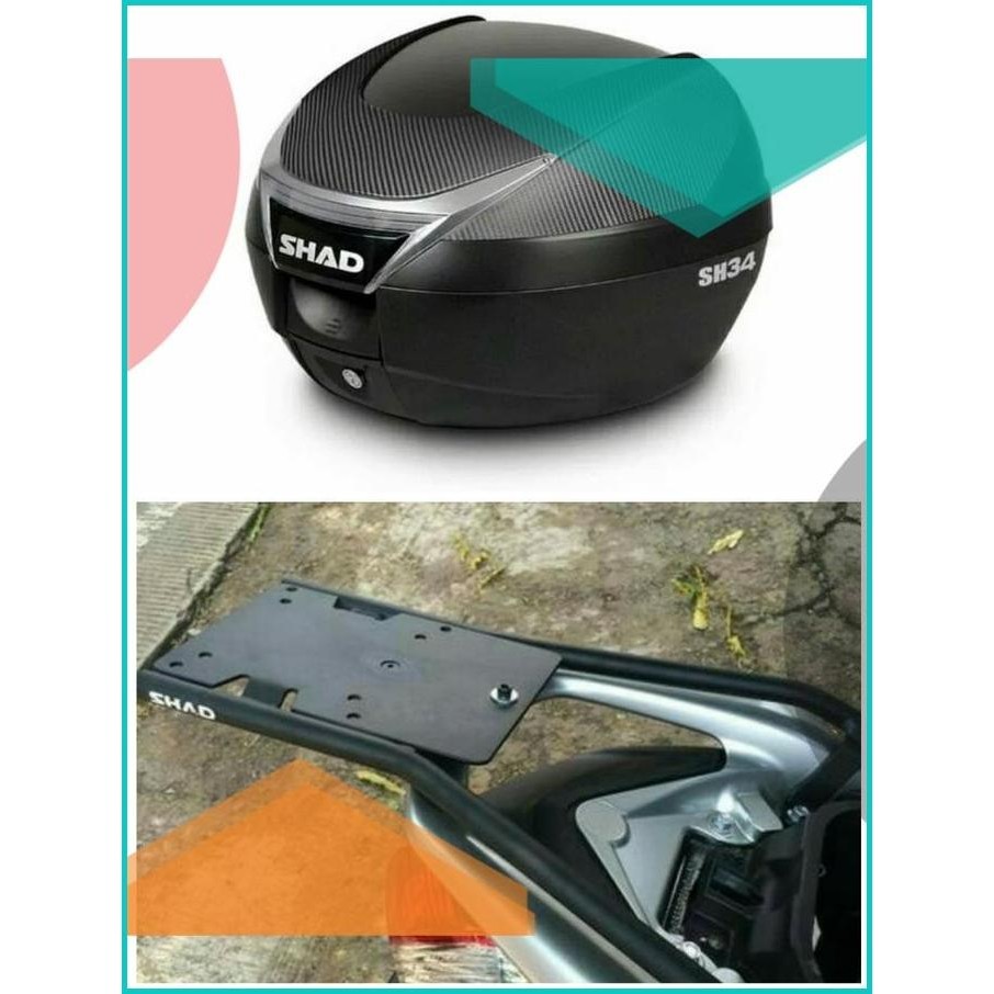 PAKETAN BOX SHAD SH 34 /PER BREKET BOX MOTOR YAMAHA NMAX ORIGINAL SHAD