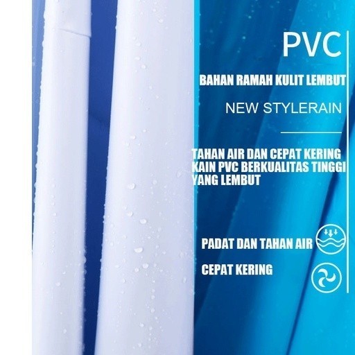 Zacro Jas Hujan Motor Motif Jas Hujan Wanita Ponco Super Tebal 2 Orang