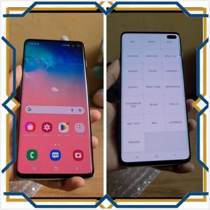 [LCD] LCD SAMSUNG S10,S10 PLUS COPOTAN MINUS TOMPEL/GARIS