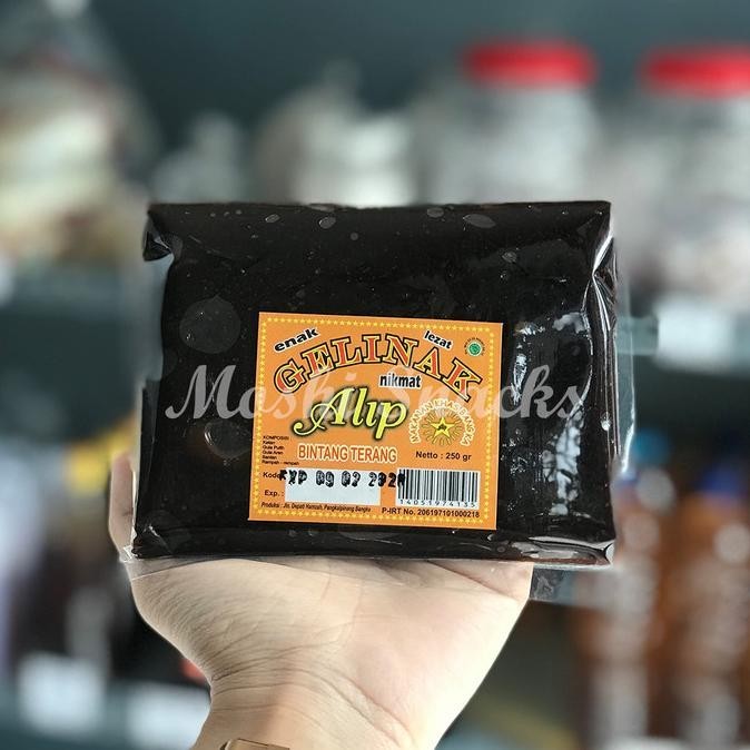 

Dodol Gelinak Alip Bintang Terang 250gr Asli Bangka / Gelinak Ketan