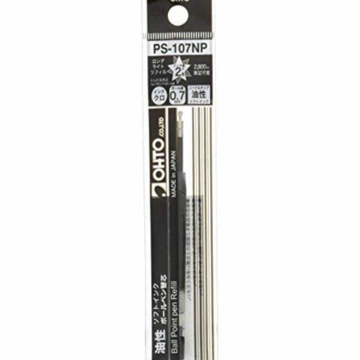 

Refill For Parker, Ohto Horizon Gs01 Ohto Ps-107Np Black 0.7 Needletip