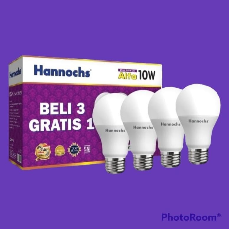 Hannochs - Lampu Led Alfa Beli 3 Gratis 1 6 Watt, 10 Watt, 13 Watt