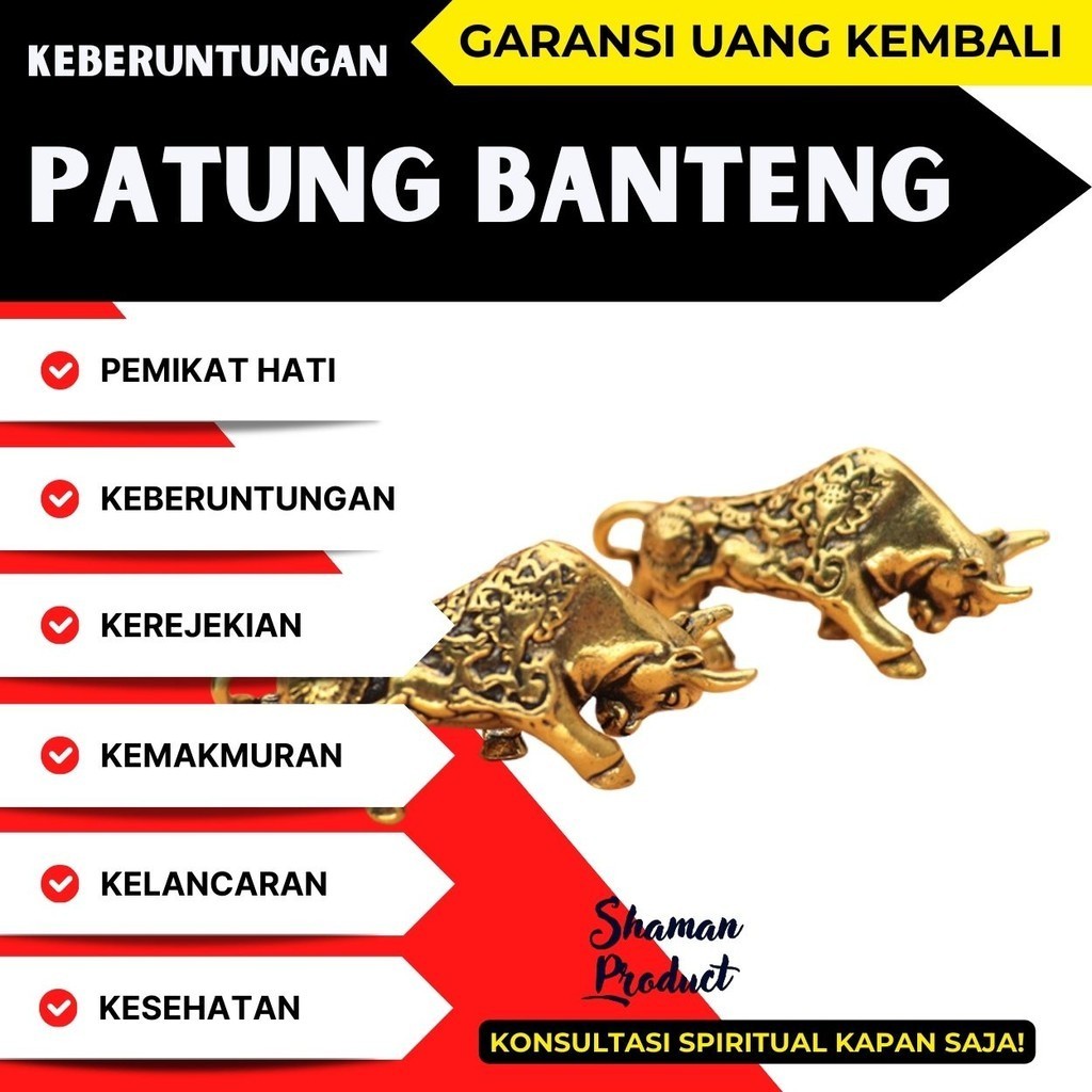 AmuletTalismanHeirloom - - JimatPusaka - BendaBertuah Fengshui - Patung Banteng