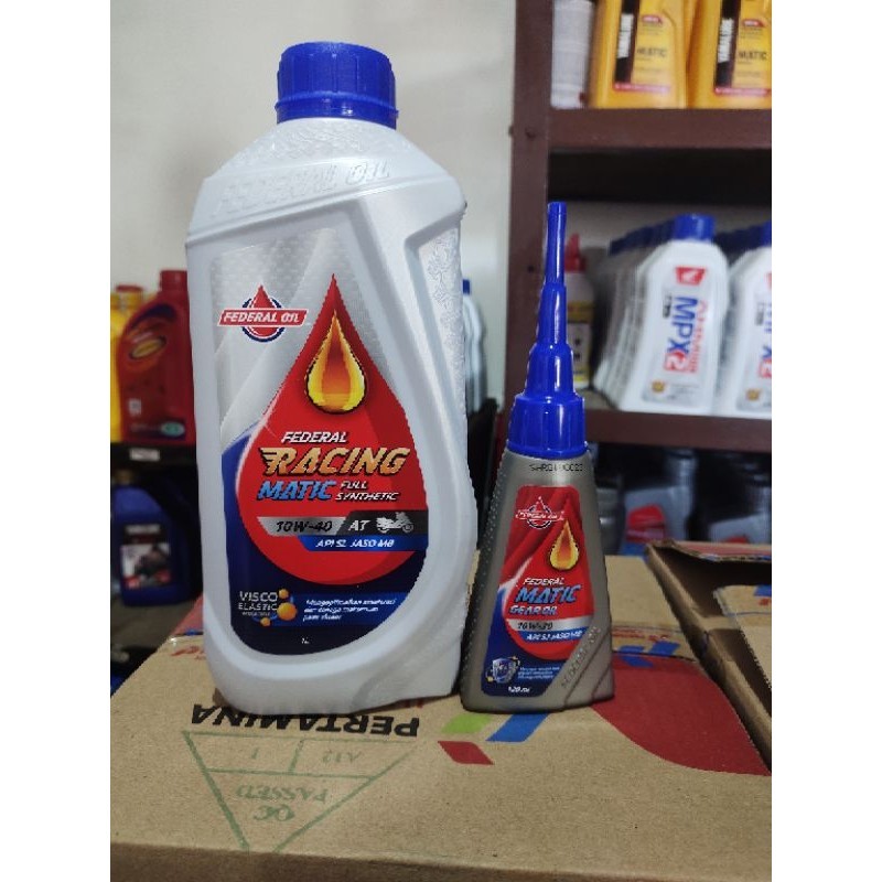 Paket Lengkap Oli Federal Racing Matic