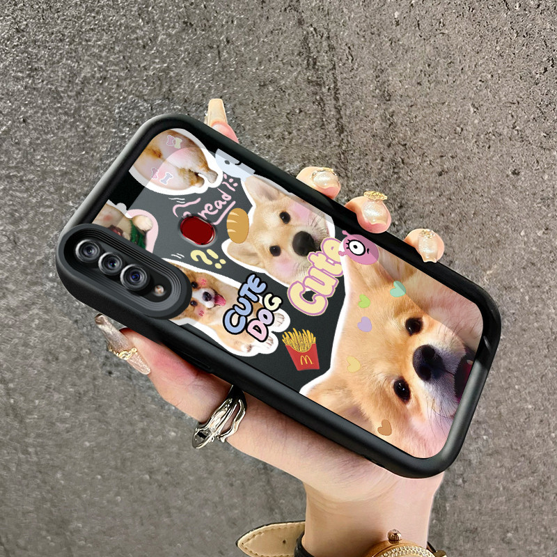 Casing Hp Samsung Galaxy A20s Case pelindung lensa kamera Kesing HP Pegangan anti selip perlindungan