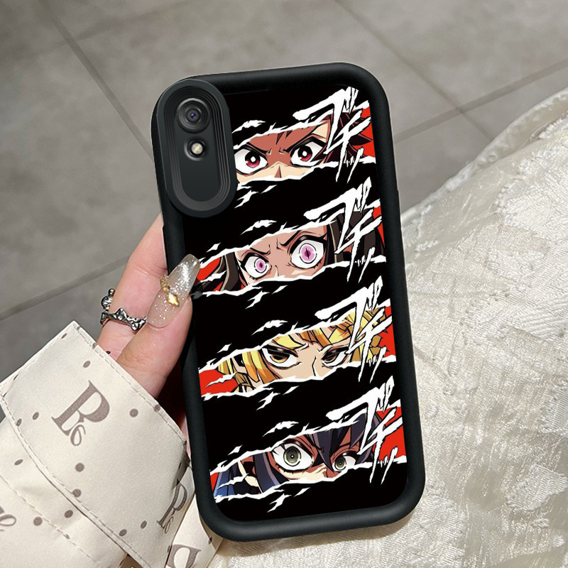 Casing Hp Xiaomi Redmi 9A Redmi 9i Redmi 9T Redmi 9 Power Case lembut ganda Softcase pola mata karak