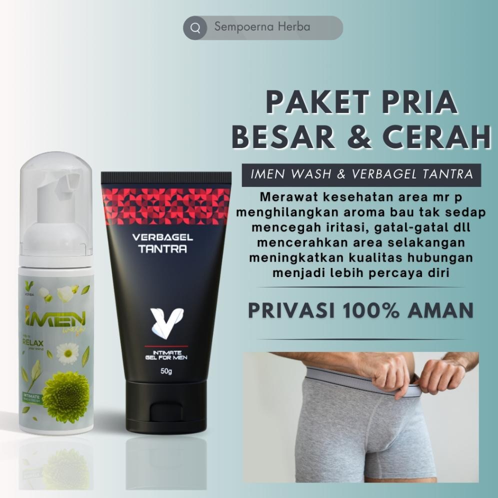 Paling dicari Imen Wash Sabun Khusus Area Intim Pria - Merawat Membersihkan & Mencerahkan Area Intim