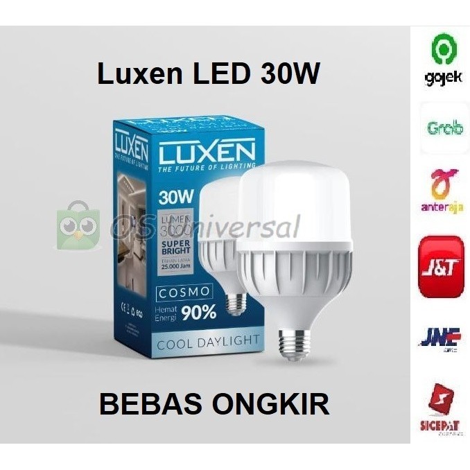 Luxen Lampu Led 30 Watt Putih / Kuning 30 W Bohlam Kapsul 30Watt 30W