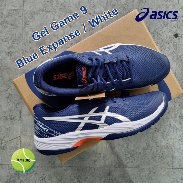 Sepatu Tenis Asics Gel Game 9 - Blue Expanse / White